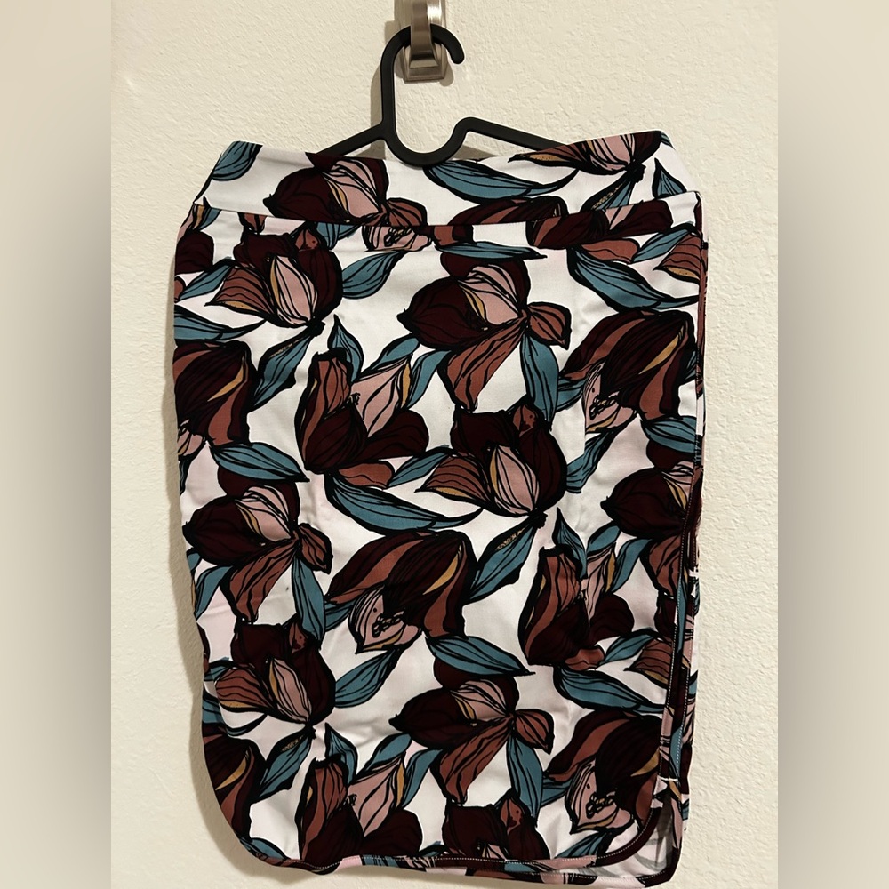 Loft printed pencil skirt size 0